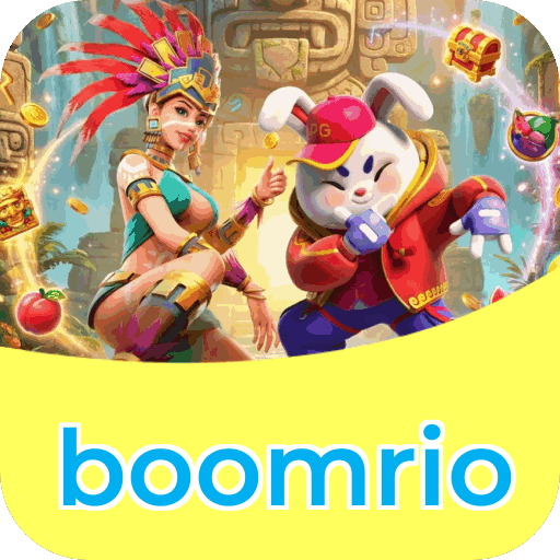 Passo a passo visual mostrando processo de download e instalação do aplicativo boomrio